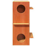 Kattenhuis 43X43X90 Cm Massief Grenenhout