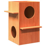 Kattenhuis 43X43X60 Cm Massief Grenenhout