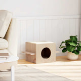 Kattenhuis 51X35X30 Cm Massief Grenenhout
