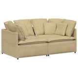 Modulaire Bank Met Kussens Corduroy Stof