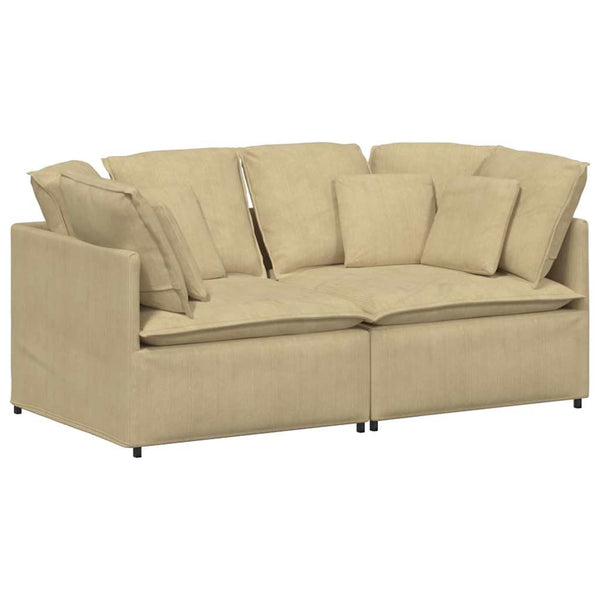 Modulaire Bank Met Kussens Corduroy Stof