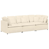 Modulaire Bank Met Kussens Corduroy Stof Kleurig