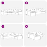 Modulaire Bank Met Kussens Fluweel