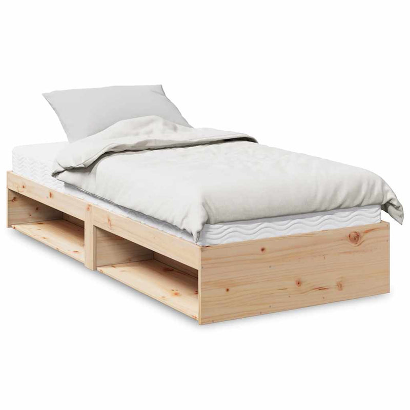 Slaapbank Me Matras Massief Grenenhout
