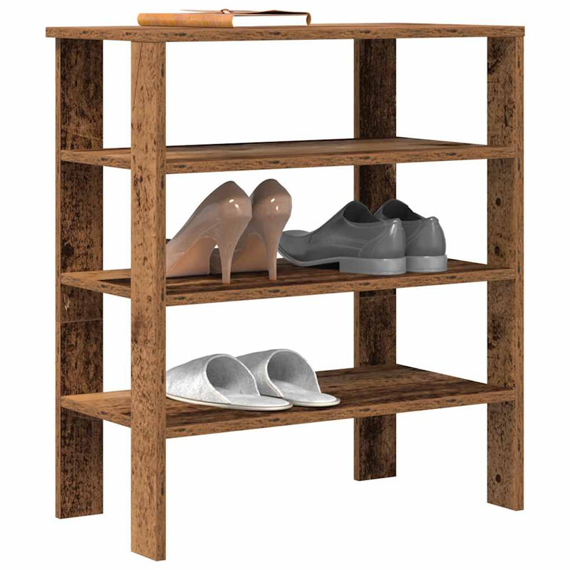 Schoenenrek 61X32X Bewerkt Hout Kleurig