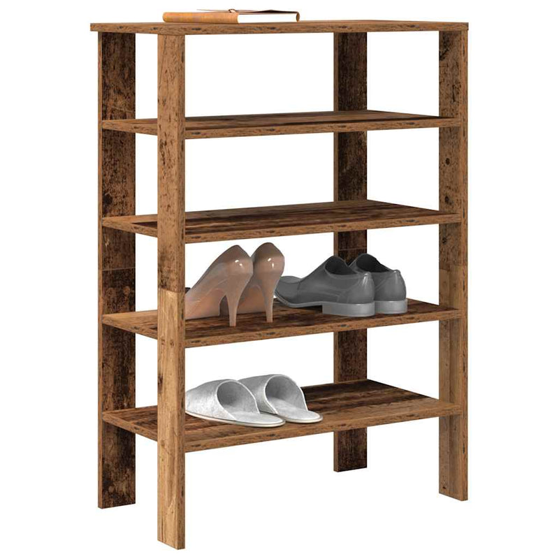 Schoenenrek 61X32X Bewerkt Hout Kleurig