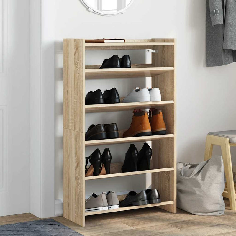Schoenenrek 60X25X Bewerkt Hout Kleurig Sonoma Eiken