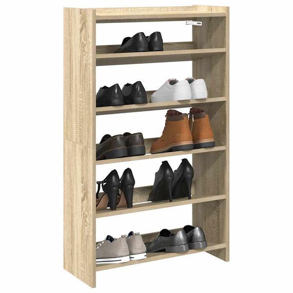 Schoenenrek 60X25X Bewerkt Hout Kleurig Sonoma Eiken