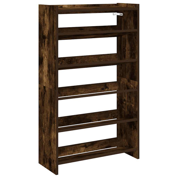 Schoenenrek 60X25X Bewerkt Hout Kleurig Gerookt Eiken