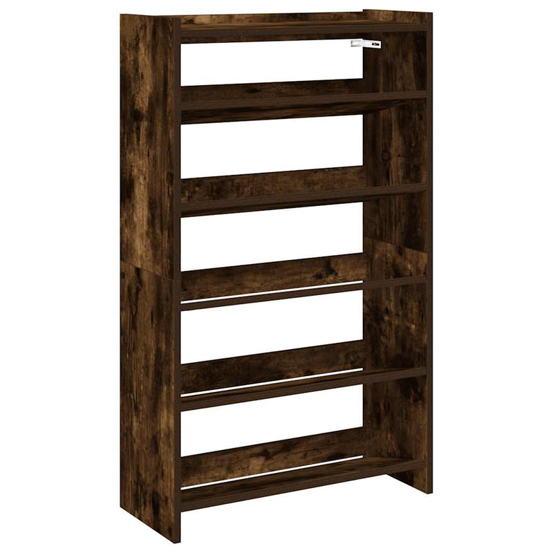 Schoenenrek 60X25X Bewerkt Hout Kleurig Gerookt Eiken