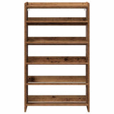 Schoenenrek 60X25X Bewerkt Hout Kleurig Oud Hout