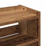 Schoenenrek 60X25X Bewerkt Hout Kleurig Oud Hout