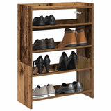 Schoenenrek 60X25X Bewerkt Hout Kleurig Oud Hout
