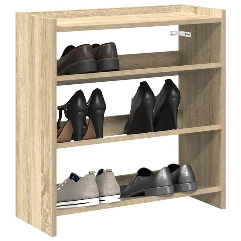 Schoenenrek 60X25X Bewerkt Hout Kleurig Sonoma Eiken