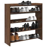 Schoenenrek 80X25X Bewerkt Hout Bruin Eikenkleur