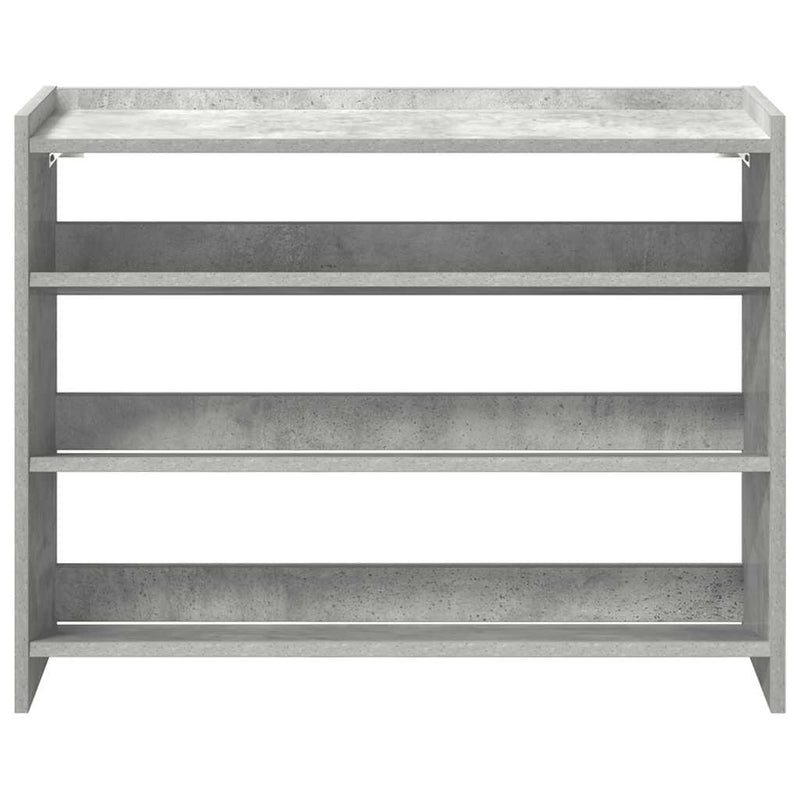 Schoenenrek 80X25X Bewerkt Hout Betongrijs