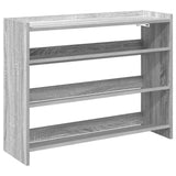Schoenenrek 80X25X Bewerkt Hout Eikenkleur Grijs Sonoma