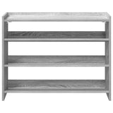 Schoenenrek 80X25X Bewerkt Hout Eikenkleur Grijs Sonoma