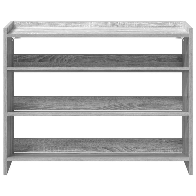 Schoenenrek 80X25X Bewerkt Hout Eikenkleur Grijs Sonoma