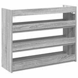 Schoenenrek 80X25X Bewerkt Hout Eikenkleur Grijs Sonoma
