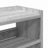 Schoenenrek 80X25X Bewerkt Hout Eikenkleur Grijs Sonoma