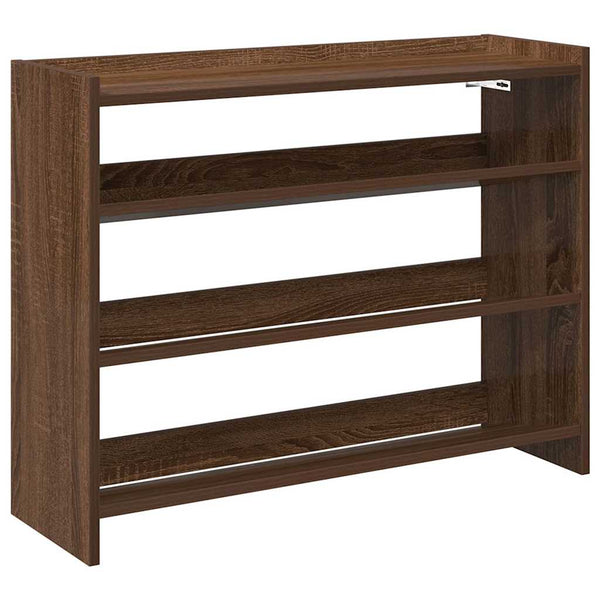 Schoenenrek 80X25X Bewerkt Hout Bruin Eikenkleur