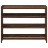 Schoenenrek 80X25X Bewerkt Hout Bruin Eikenkleur