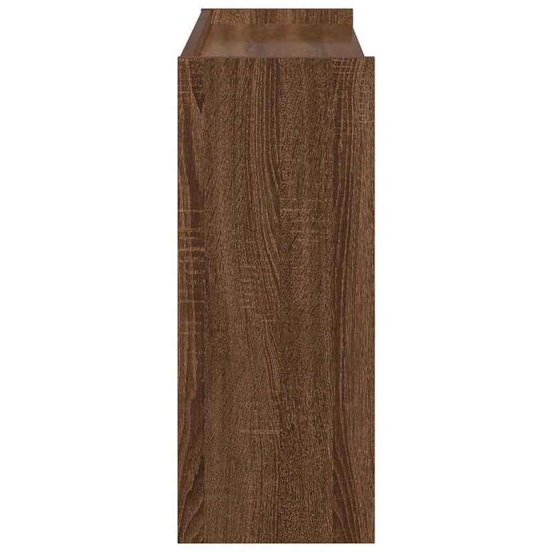 Schoenenrek 80X25X Bewerkt Hout Bruin Eikenkleur