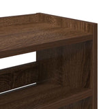 Schoenenrek 80X25X Bewerkt Hout Bruin Eikenkleur