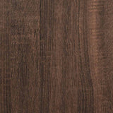 Schoenenrek 80X25X Bewerkt Hout Bruin Eikenkleur
