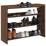 Schoenenrek 80X25X Bewerkt Hout Bruin Eikenkleur