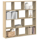 Wandschap Kubus 12 Vakken Bewerkt Hout