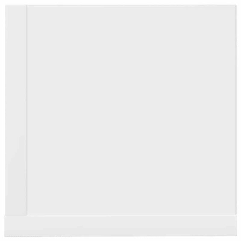 Wandschappen 2 St 75X16,5X16,5 Cm Bewerkt Hout Wit