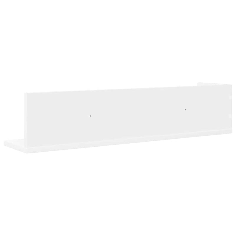 Wandschappen 2 St 75X16,5X16,5 Cm Bewerkt Hout Wit