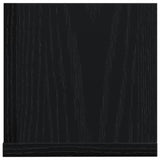 Wandschappen 2 St 75X16,5X16,5 Cm Bewerkt Hout Zwart