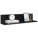 Wandschappen 2 St 75X16,5X16,5 Cm Bewerkt Hout Zwart