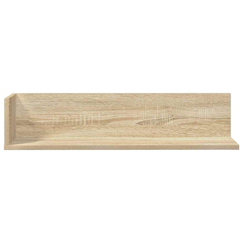 Wandschappen 2 St 75X16,5X16,5Cm Bewerkt Hout Kleur Sonoma Eiken