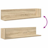 Wandschappen 2 St 75X16,5X16,5Cm Bewerkt Hout Kleur Sonoma Eiken
