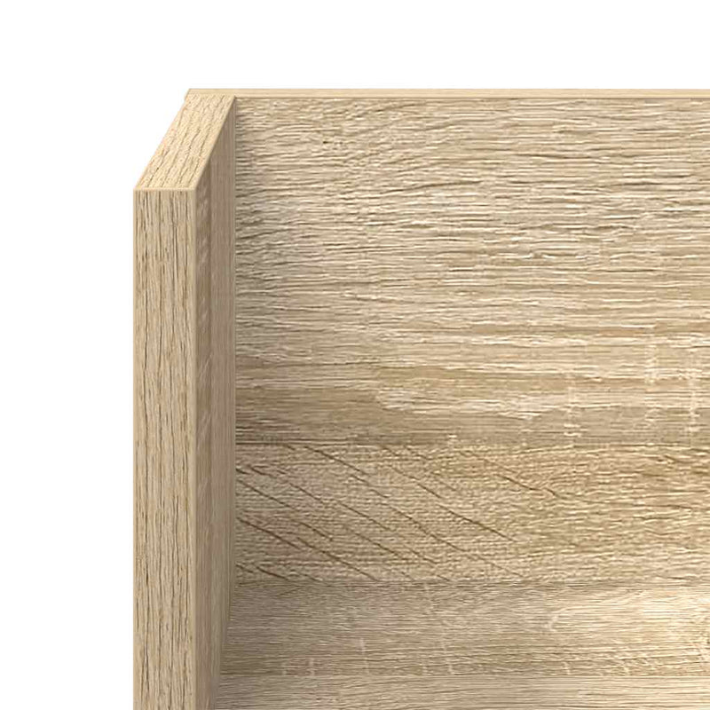 Wandschappen 2 St 75X16,5X16,5Cm Bewerkt Hout Kleur Sonoma Eiken