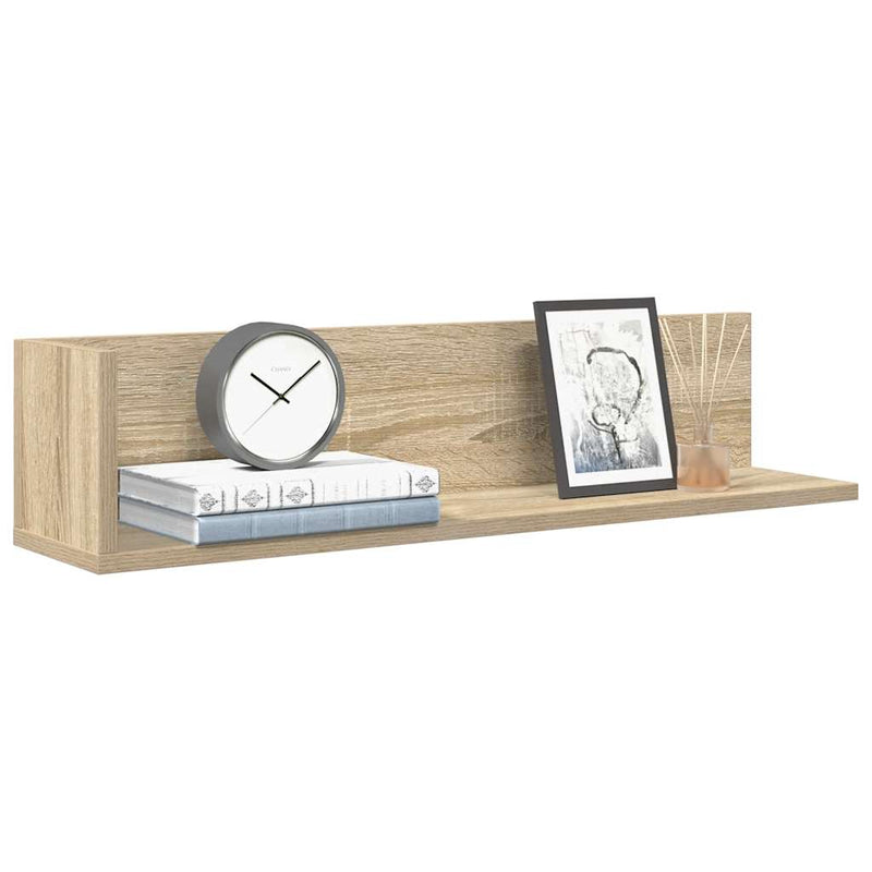Wandschappen 2 St 75X16,5X16,5Cm Bewerkt Hout Kleur Sonoma Eiken