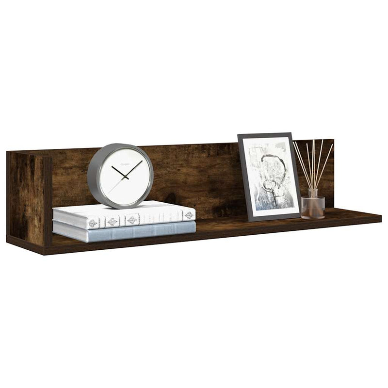 Wandschappen 2 St 75X16,5X16,5 Cm Bewerkt Hout Gerookt Eiken