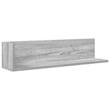 Wandschappen 2 St 75X16,5X16,5 Cm Bewerkt Hout Grijs Sonoma