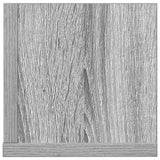 Wandschappen 2 St 75X16,5X16,5 Cm Bewerkt Hout Grijs Sonoma