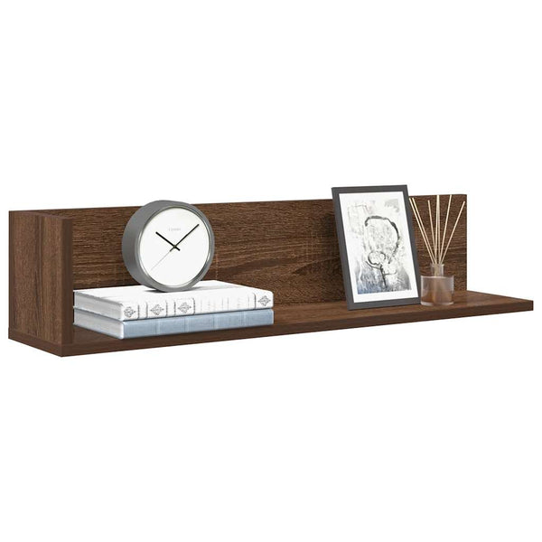 Wandschappen 2 St 75X16,5X16,5 Cm Bewerkt Hout Bruin Eikenkleur