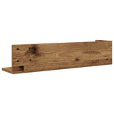 Wandschappen 2 St 75X16,5X16,5 Cm Bewerkt Hout Kleurig Oud Hout