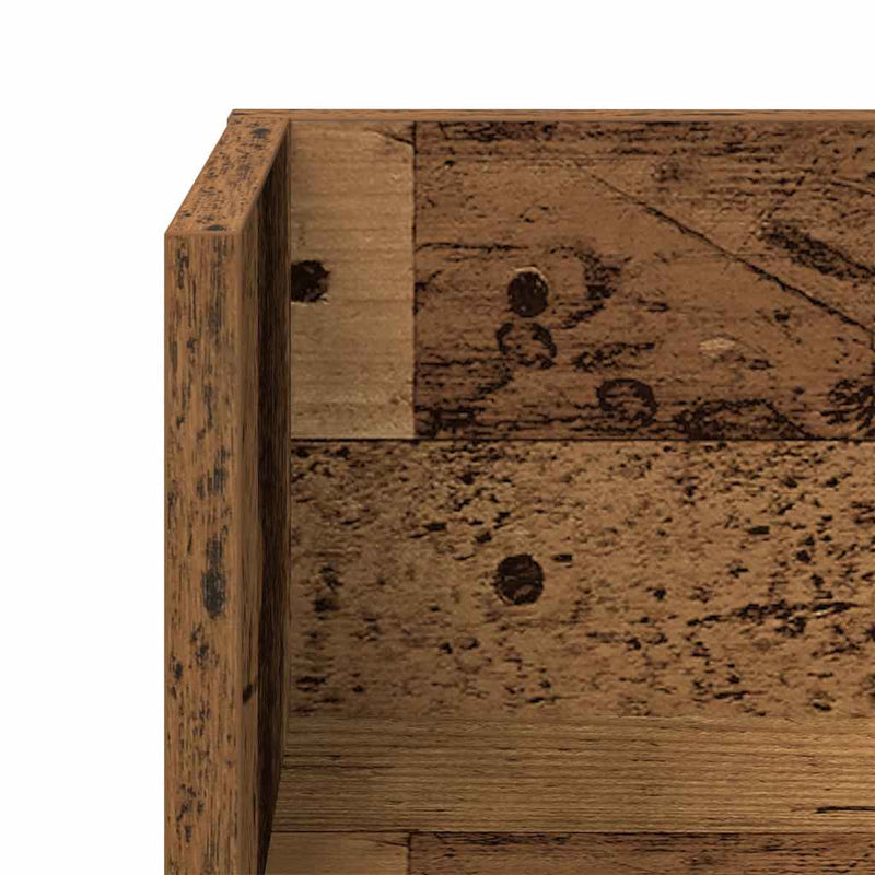 Wandschappen 2 St 75X16,5X16,5 Cm Bewerkt Hout Kleurig Oud Hout