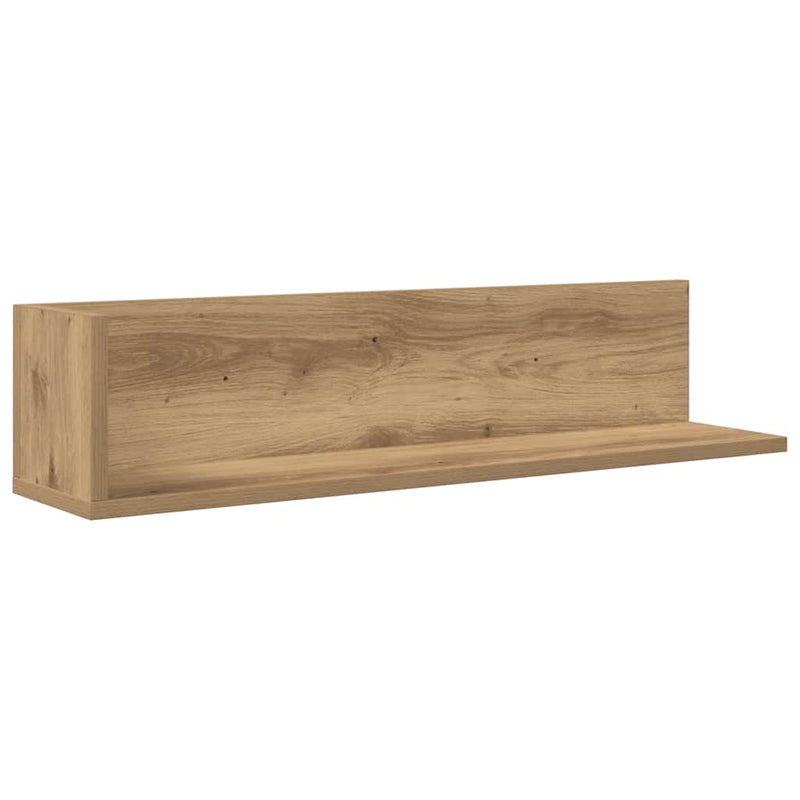 Wandschappen 2 St 75X16,5X16,5 Bewerkt Hout Artisanaal Eiken Artisanaal Eikenkleurig