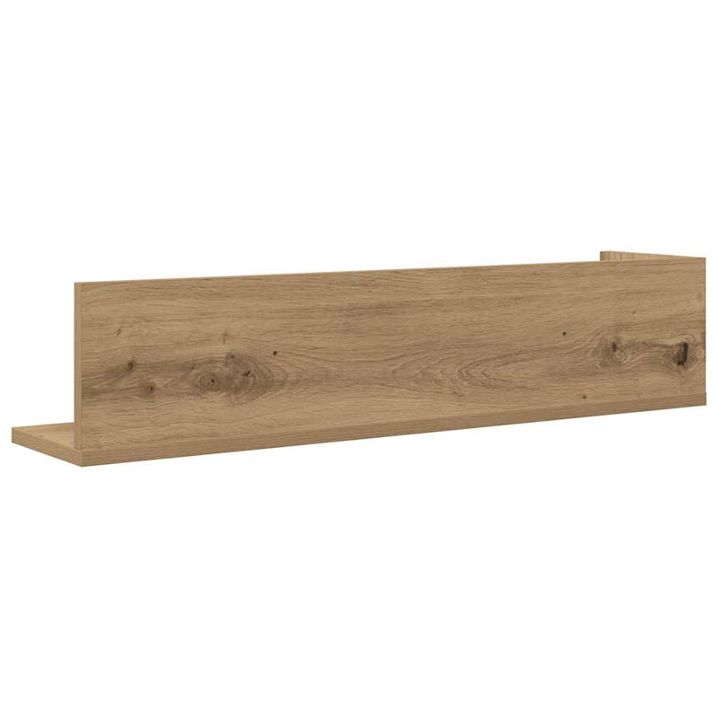 Wandschappen 2 St 75X16,5X16,5 Bewerkt Hout Artisanaal Eiken Artisanaal Eikenkleurig