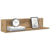 Wandschappen 2 St 75X16,5X16,5 Bewerkt Hout Artisanaal Eiken Artisanaal Eikenkleurig