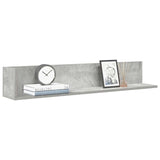 Wandschappen 2 St 75X16,5X16,5 Cm Bewerkt Hout Betongrijs